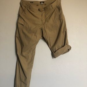 REI CO-OP Tan Sahara cargo roll up pants 42W X 30L